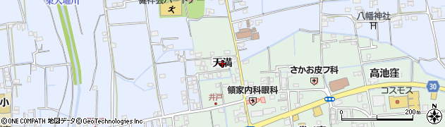 徳島県徳島市国府町井戸（天満）周辺の地図