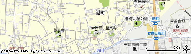 和歌山県有田市港町186周辺の地図