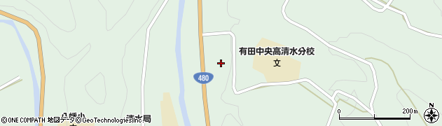 和歌山県有田郡有田川町清水962周辺の地図