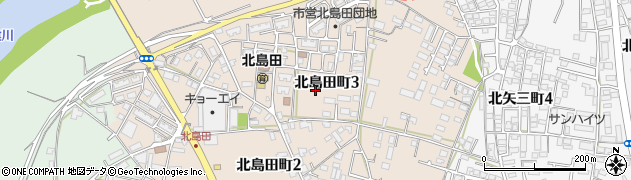 徳島県徳島市北島田町周辺の地図