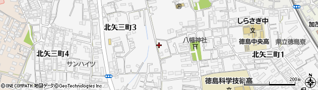 徳島県徳島市北矢三町周辺の地図