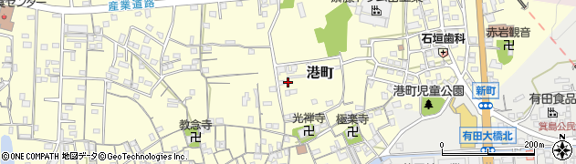 和歌山県有田市港町210周辺の地図