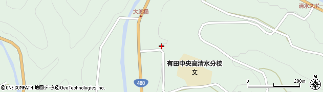 和歌山県有田郡有田川町清水939周辺の地図