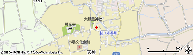 徳島県阿波市市場町大野島周辺の地図