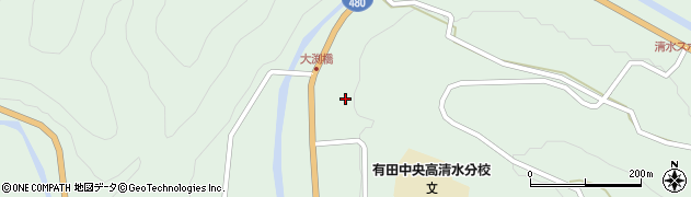 和歌山県有田郡有田川町清水831周辺の地図