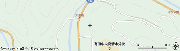 和歌山県有田郡有田川町清水874周辺の地図