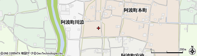徳島県阿波市阿波町本町21周辺の地図