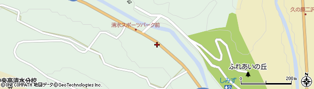 和歌山県有田郡有田川町清水672周辺の地図