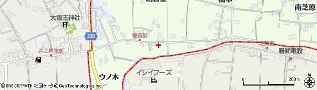 徳島県徳島市国府町芝原観音堂3周辺の地図