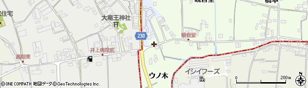 徳島県徳島市国府町芝原ウノ木周辺の地図
