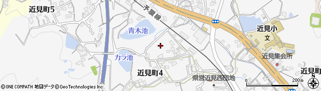 愛媛県今治市近見町周辺の地図