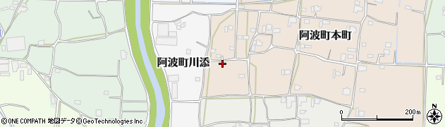 徳島県阿波市阿波町本町12周辺の地図