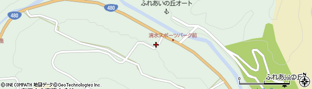 和歌山県有田郡有田川町清水771周辺の地図