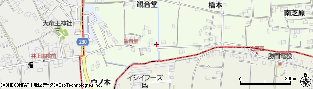徳島県徳島市国府町芝原観音堂98周辺の地図