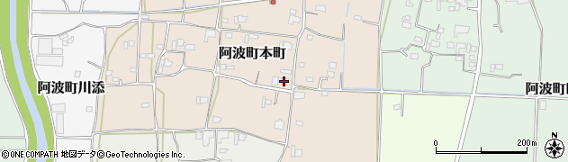 徳島県阿波市阿波町本町71周辺の地図