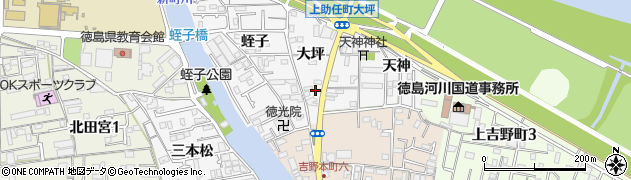 徳島県徳島市上助任町大坪172周辺の地図
