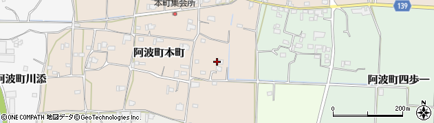 徳島県阿波市阿波町本町133周辺の地図