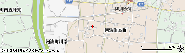 徳島県阿波市阿波町本町31周辺の地図