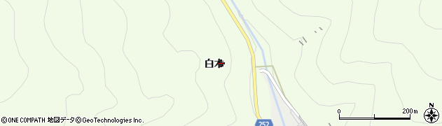 徳島県美馬市脇町（白木）周辺の地図