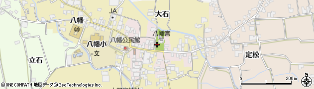 徳島県阿波市市場町八幡周辺の地図