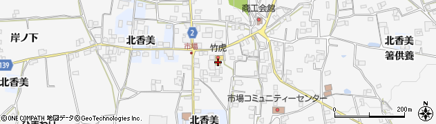 竹虎スーパー周辺の地図