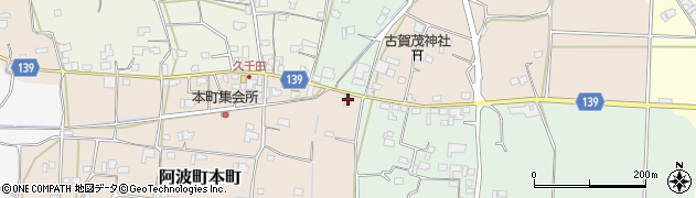 徳島県阿波市阿波町本町154周辺の地図
