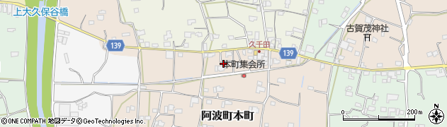 徳島県阿波市阿波町本町196周辺の地図
