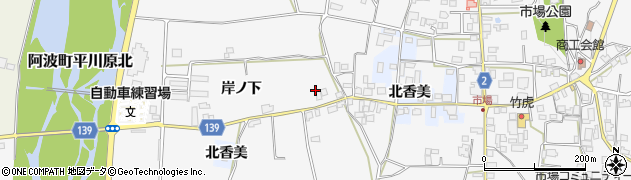 徳島県阿波市市場町市場岸ノ下50周辺の地図