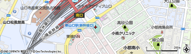 アンジェ・クール美容室　山口グランドホテル店周辺の地図