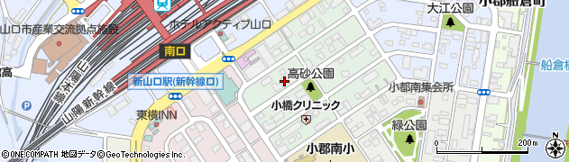 株式会社日本旅行山口支店周辺の地図
