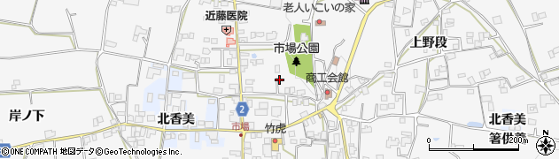 徳島県阿波市市場町市場（町筋）周辺の地図