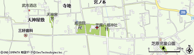 徳島県徳島市国府町芝原周辺の地図