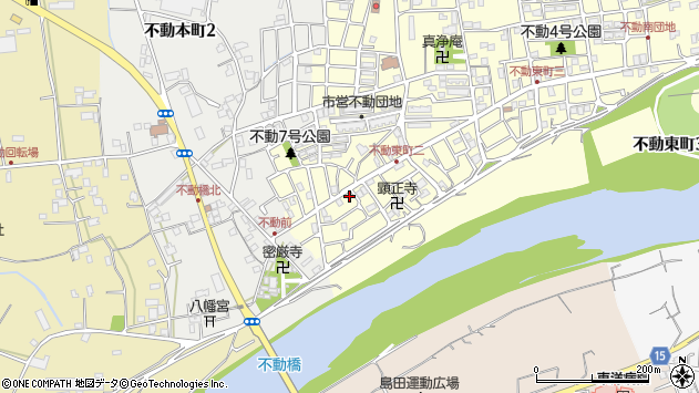 〒770-0062 徳島県徳島市不動東町の地図