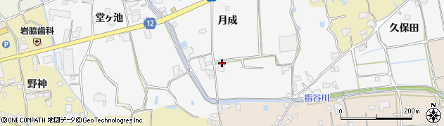 徳島県阿波市土成町水田（月成）周辺の地図