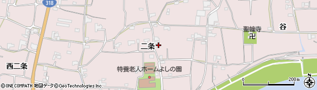 徳島県阿波市吉野町柿原二条81周辺の地図