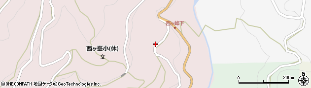 和歌山県有田郡有田川町西ケ峯75周辺の地図