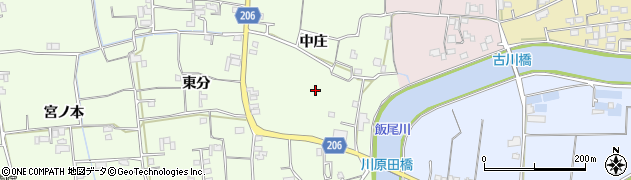 徳島県徳島市国府町芝原（中庄）周辺の地図