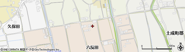 徳島県阿波市市場町伊月（六反田）周辺の地図