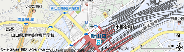 新山口ターミナルホテル周辺の地図
