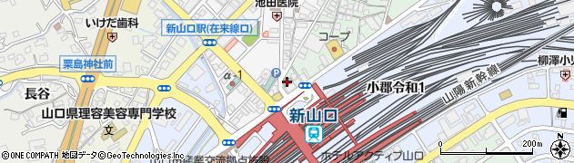 ロイヤルイン新山口駅前周辺の地図