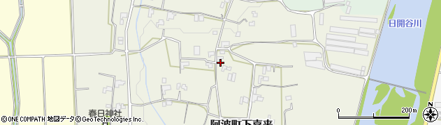 徳島県阿波市阿波町下喜来周辺の地図