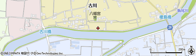 徳島県徳島市国府町東黒田古川10周辺の地図