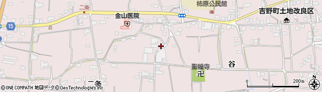 徳島県阿波市吉野町柿原二条58周辺の地図
