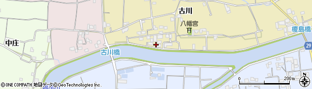 徳島県徳島市国府町東黒田古川114周辺の地図