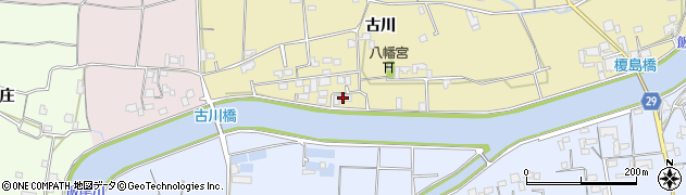 徳島県徳島市国府町東黒田古川109周辺の地図