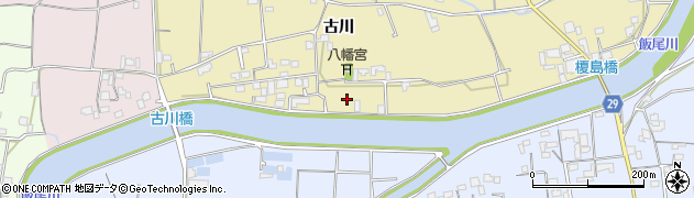 徳島県徳島市国府町東黒田古川11周辺の地図
