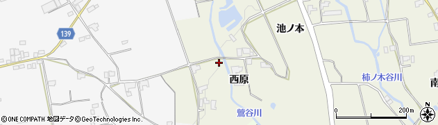 徳島県阿波市市場町切幡（西原）周辺の地図
