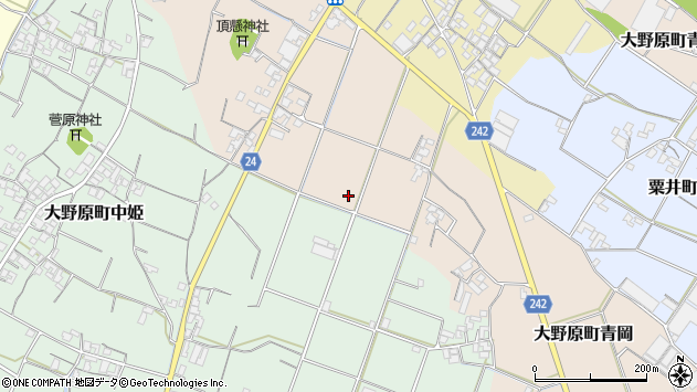 〒769-1617 香川県観音寺市大野原町青岡の地図