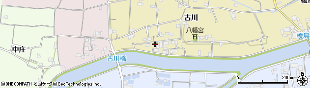 徳島県徳島市国府町東黒田古川117周辺の地図