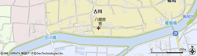 徳島県徳島市国府町東黒田古川8周辺の地図